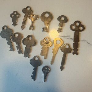 Vintage Skeleton Keys Collection 14 count